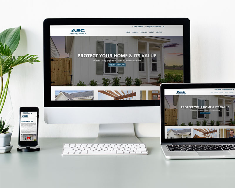 artisan site mockup