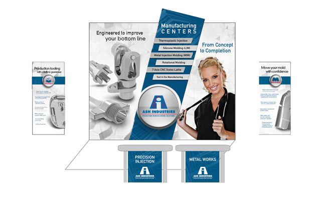 Teamwork tradeshow Booth Design Mockup
