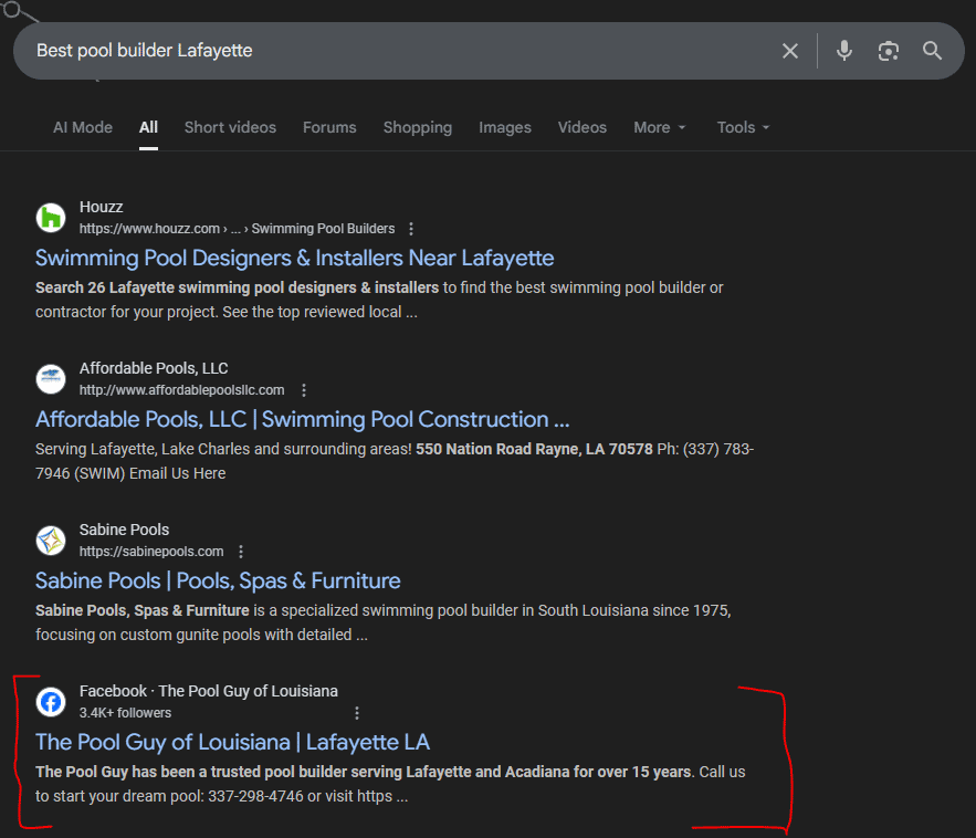google indexes social posts SEO