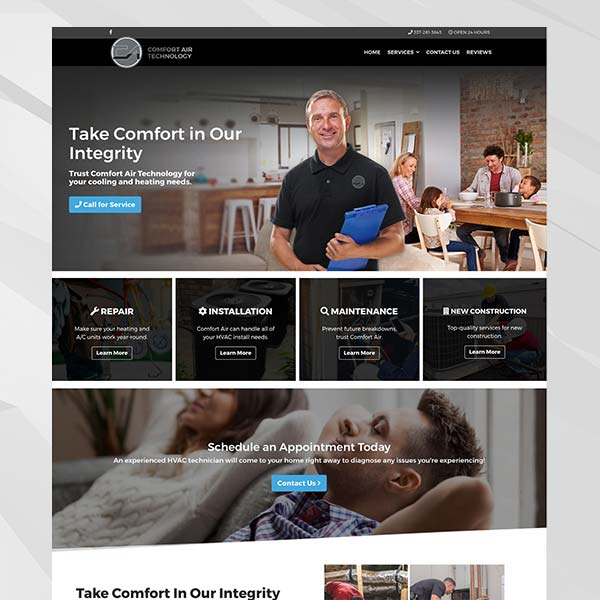 Website Design for Comfort Air