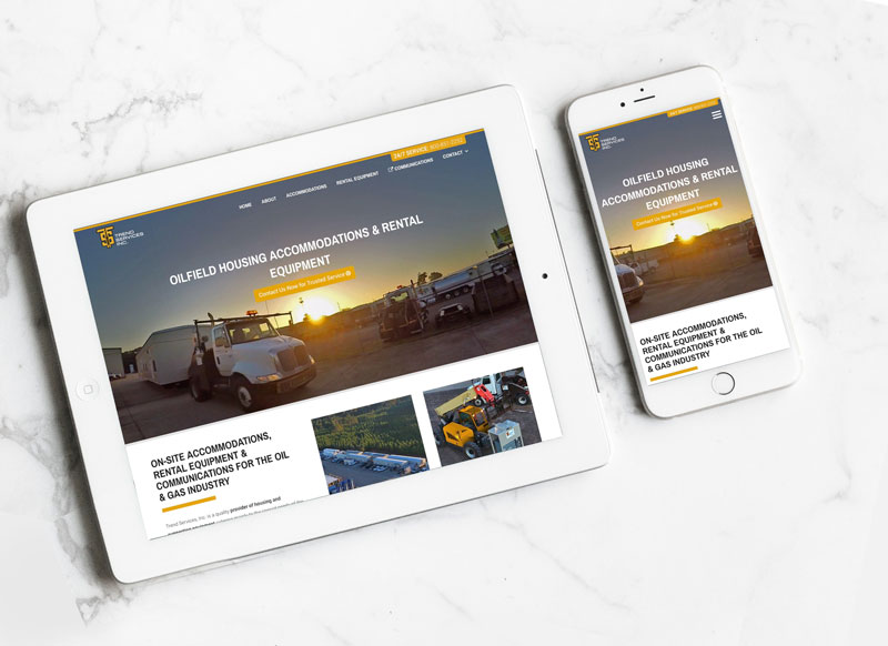 website design mockup