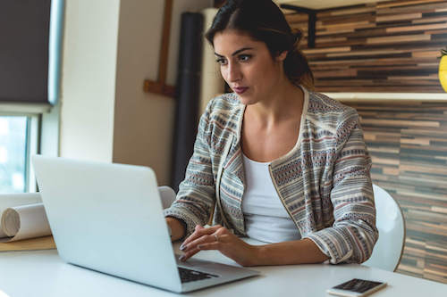 woman on laptop